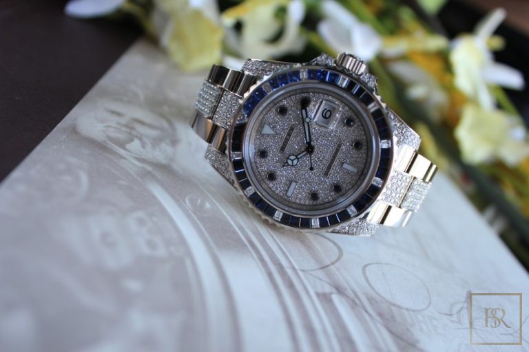 Watch ROLEX Submariner Factory Diamonds & Sapphires for sale For Super Rich