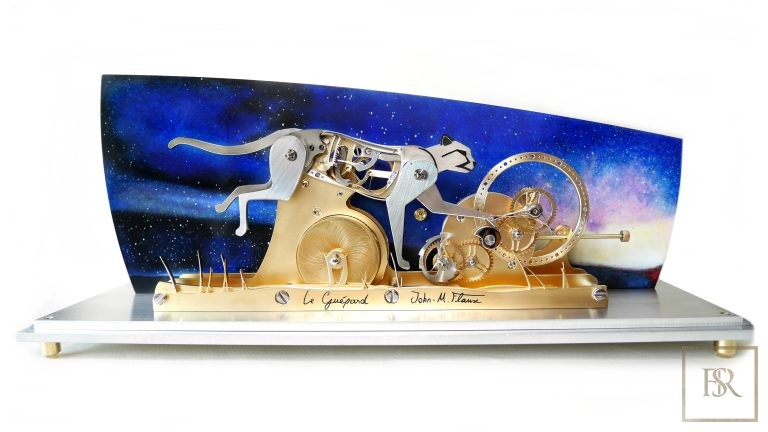 LE GUÉPARD - Poetic clock by John-M.Flaux for sale For Super Rich