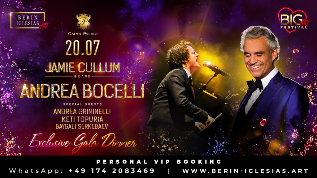 forsupperrich.store partner Berin Iglesias Art Exclusive Gala Dinner Andrea Bocelli