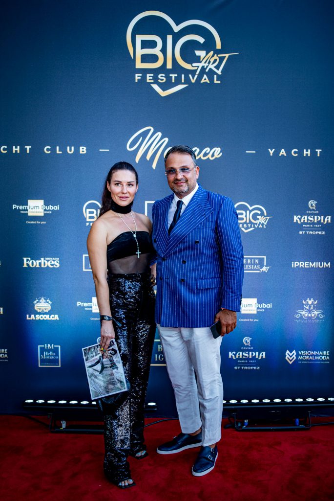 Maxim Berin Founder of Berin Iglesias Art with Liliya Tipetts Vice President of Moralmoda Magazine 